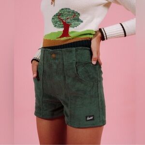 NWOT Hammies Corduroy Shorts Forest Green Size 28